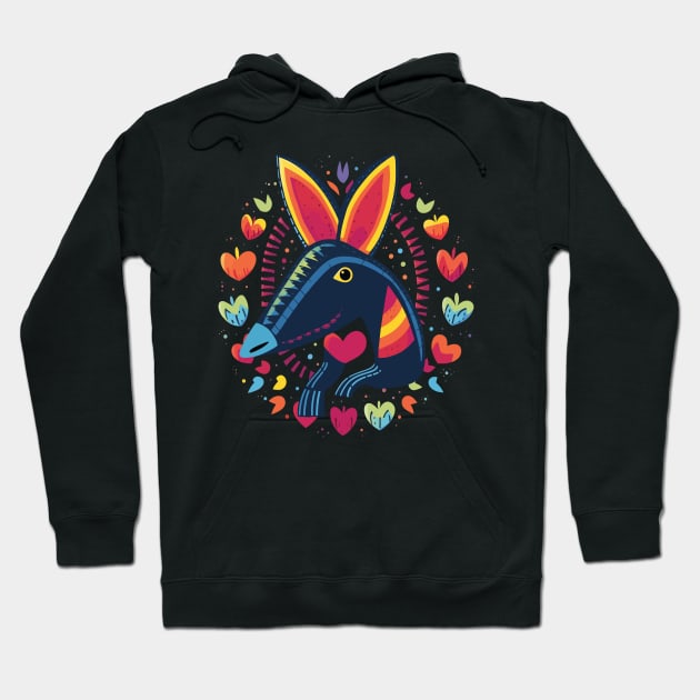 Aardvark Valentine Day Hoodie by JH Mart